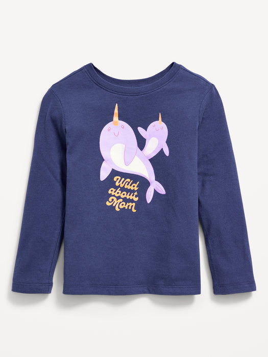 Unisex Long-Sleeve Graphic T-Shirt for Toddler