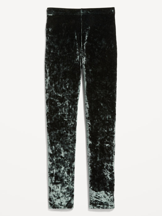 Crushed Velvet Leggings for Girls