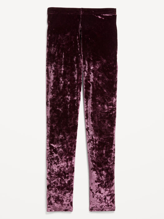 Crushed Velvet Leggings for Girls