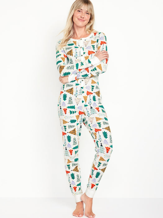 Thermal-Knit Pajama One-Piece