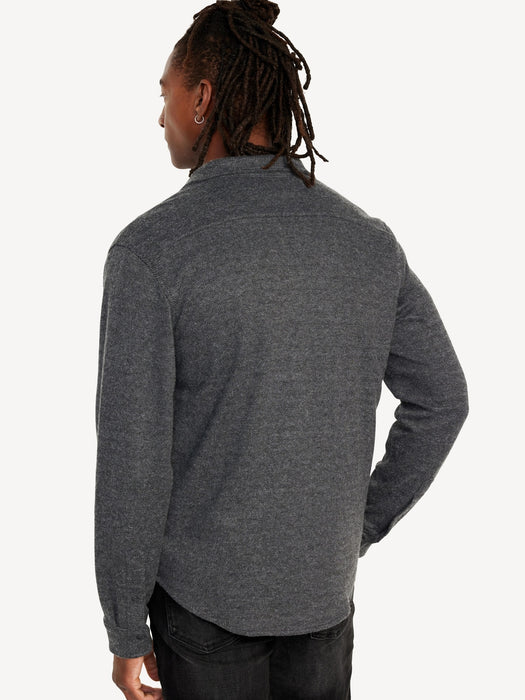 Cozy-Knit Pocket Shirt