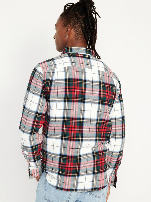Double-Brushed Flannel Shirt