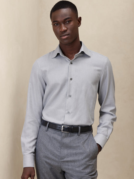 True Slim Cotton-Cashmere Dress Shirt
