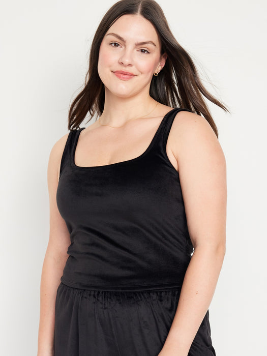 Velour Pajama Tank Top
