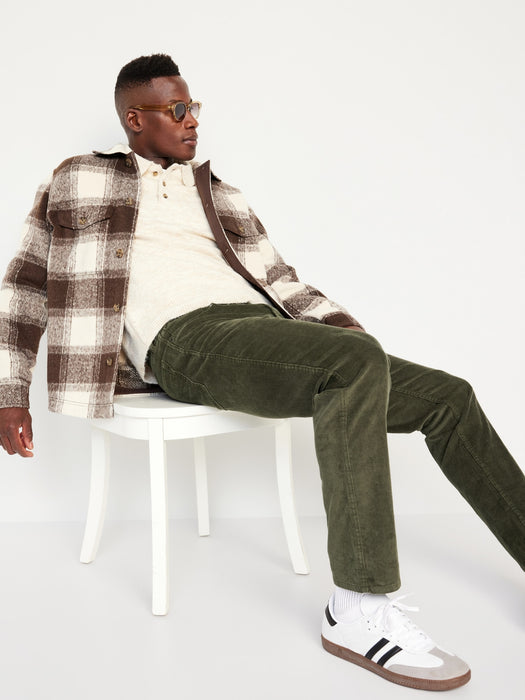 Slim Five-Pocket Corduroy Pants for Men