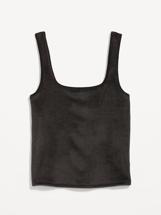 Velour Pajama Tank Top