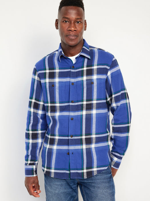 Double-Brushed Flannel Shirt