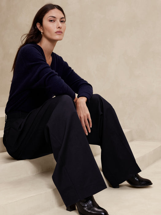 Siena Wide-Leg Italian Wool Pant