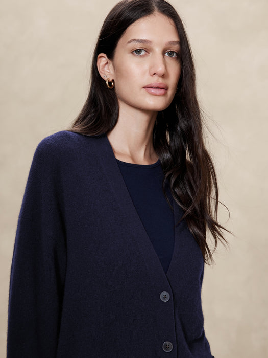 Caro Oversized Lightweight Cashmere Cardigan