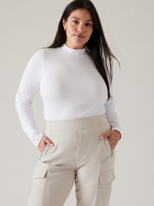 Renew Seamless Mock Neck Top