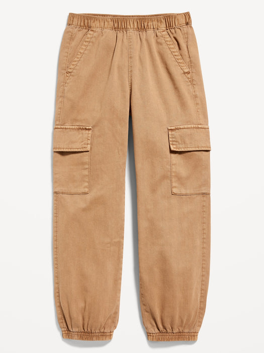 Twill Cargo Jogger Pants for Girls