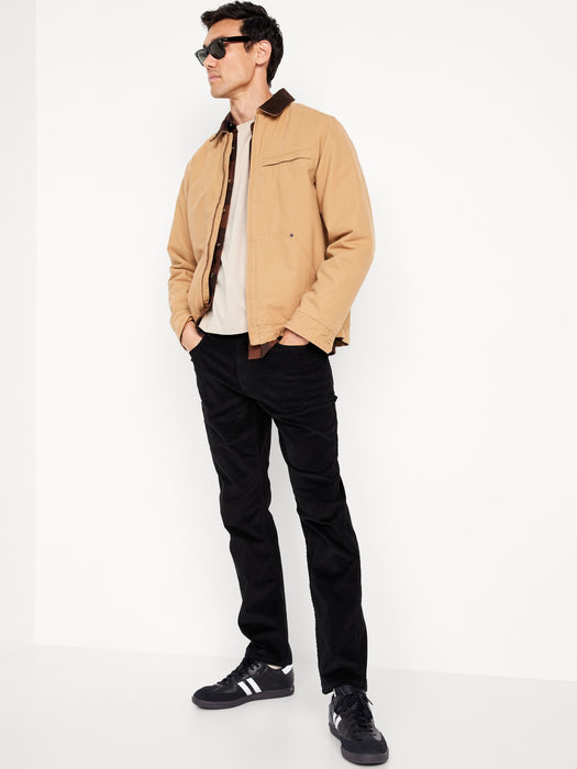 Slim Five-Pocket Corduroy Pants for Men