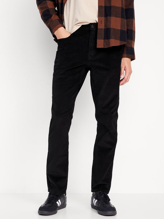 Slim Five-Pocket Corduroy Pants for Men