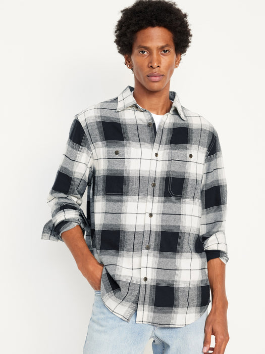 Double-Brushed Flannel Shirt