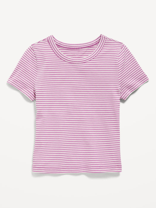 Fitted Crew-Neck T-Shirt for Girls