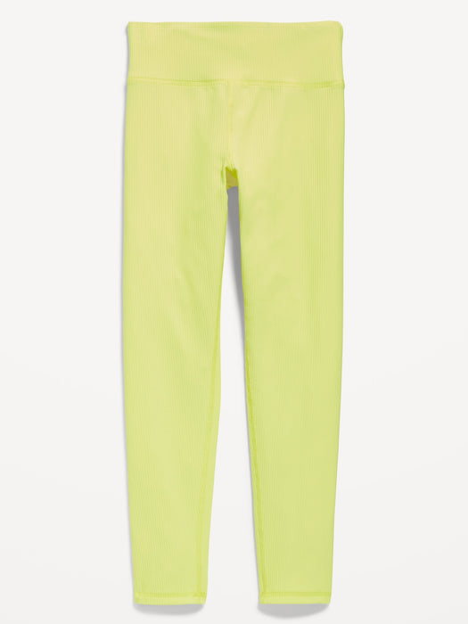 High-Waisted PowerSoft 7/8-Length Performance Leggings for Girls