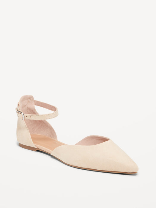 Ankle Strap D'Orsay Flats