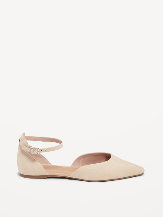 Ankle Strap D'Orsay Flats