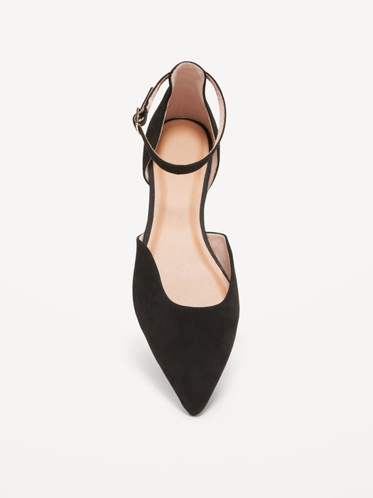 Ankle Strap D'Orsay Flats
