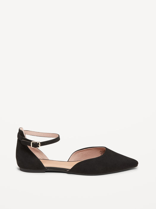 Ankle Strap D'Orsay Flats