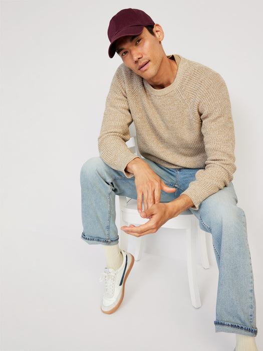 Crew-Neck Raglan Sweater