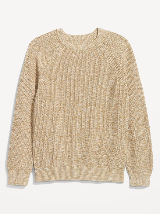 Crew-Neck Raglan Sweater