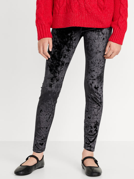 Crushed Velvet Leggings for Girls