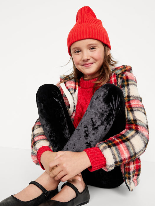 Crushed Velvet Leggings for Girls