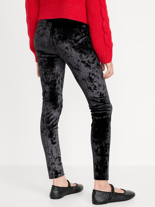 Crushed Velvet Leggings for Girls
