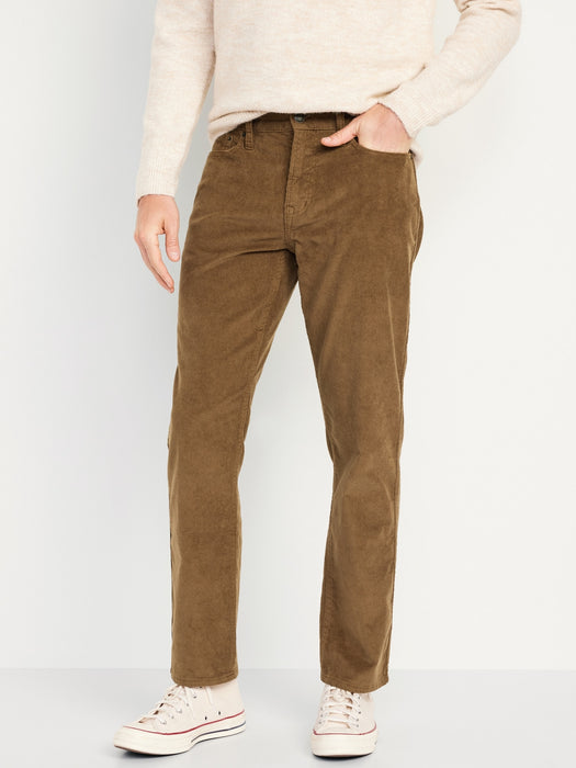 Straight Five-Pocket Corduroy Pants for Men