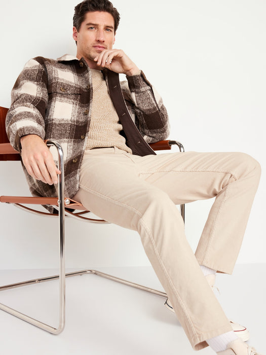 Slim Five-Pocket Corduroy Pants for Men