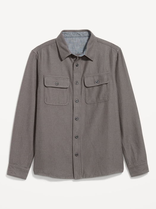 Loose Fit Pocket Shirt