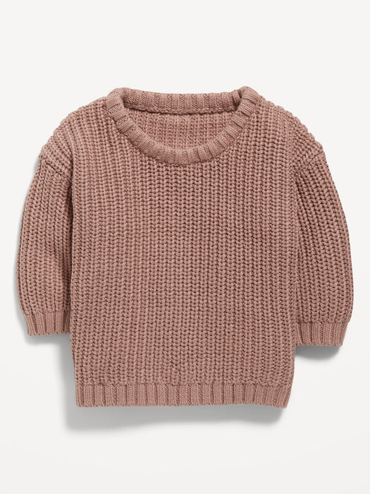 Unisex Organic-Cotton Pullover Sweater for Baby