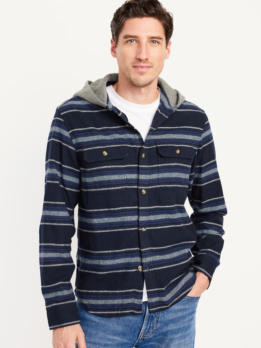 Hooded Flannel Shirt