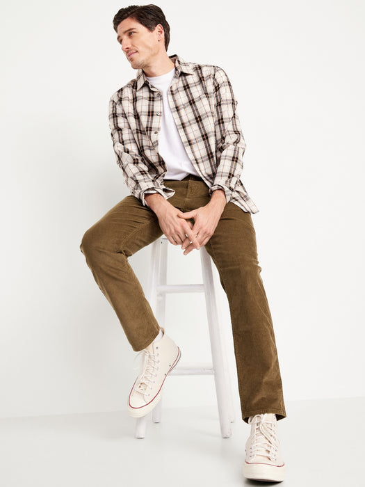 Slim Five-Pocket Corduroy Pants for Men