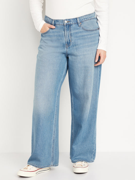 Mid-Rise Baggy Wide-Leg Jeans