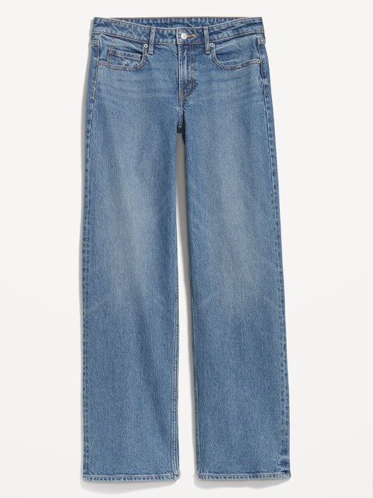 Mid-Rise Wide-Leg Jeans for Women