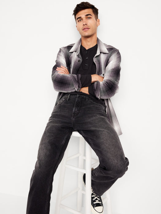 Long-Sleeve Henley T-Shirt