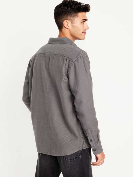 Loose Fit Pocket Shirt