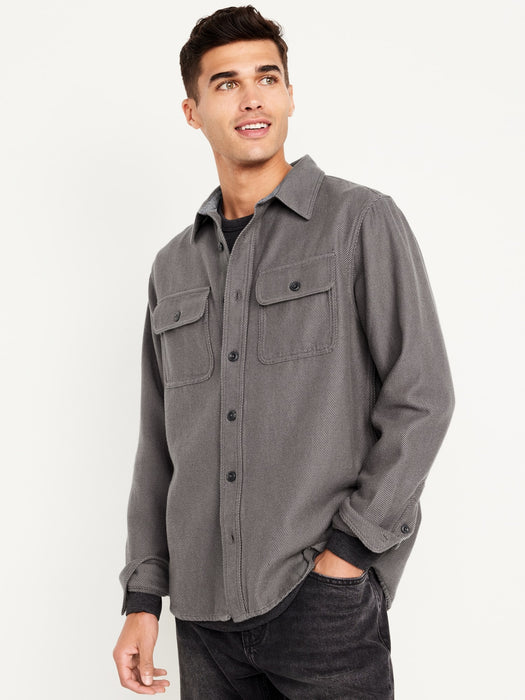 Loose Fit Pocket Shirt