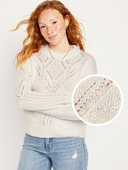 Pointelle Sweater