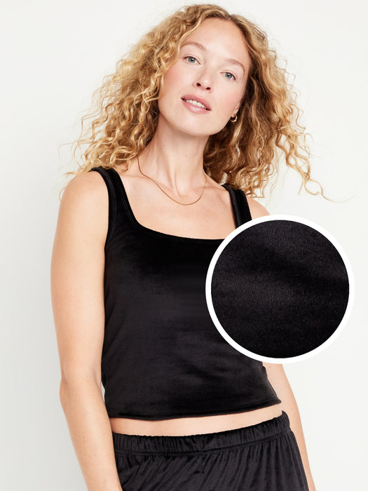 Velour Pajama Tank Top