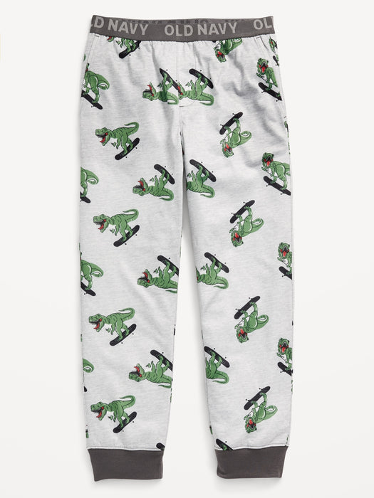 Printed Jersey-Knit Pajama Jogger Pants for Boys