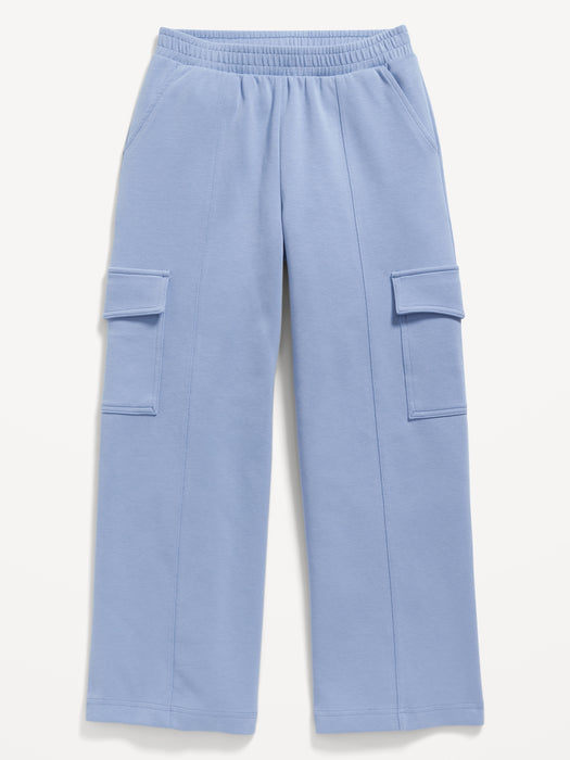 High-Waisted Dynamic Fleece Cargo Sweatpants for Girls