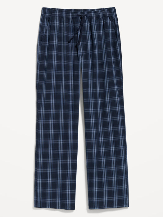 Printed Poplin Pajama Pants