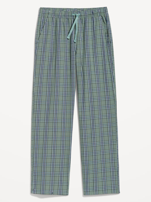 Printed Poplin Pajama Pants