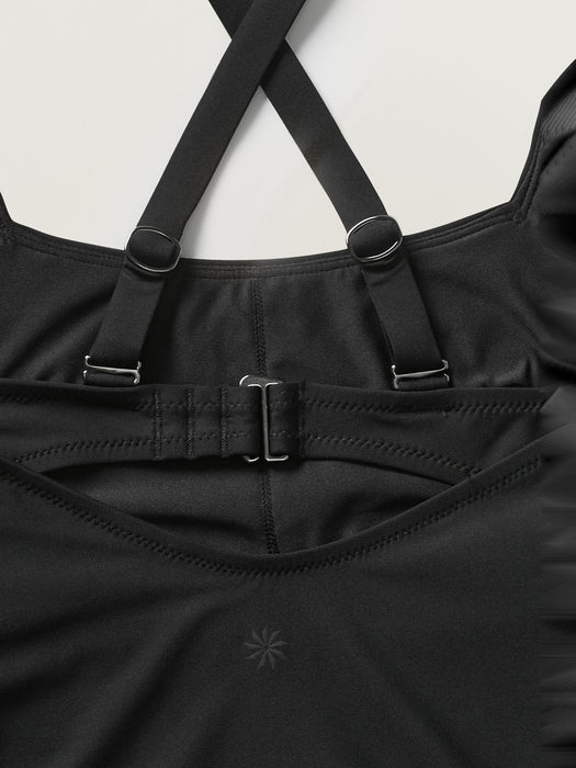 Square Neck One Piece Swimsuit