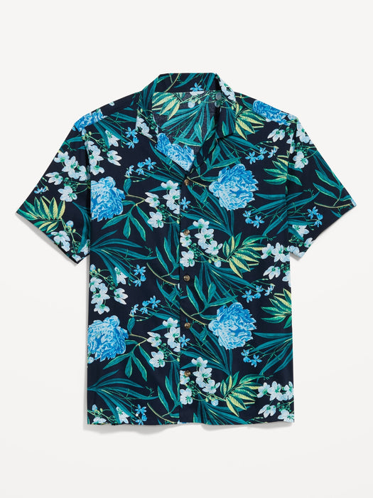 Short-Sleeve Printed Camp Shirt