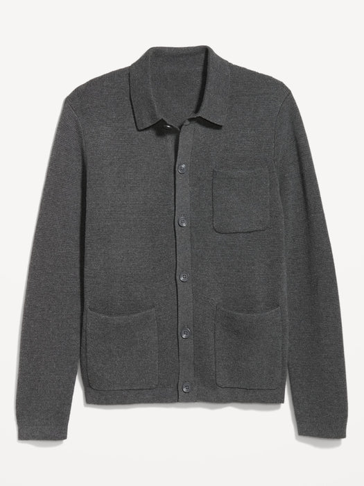 Button-Front Sweater