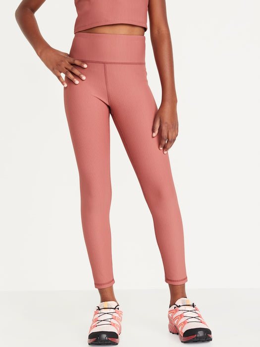 High-Waisted PowerSoft 7/8-Length Performance Leggings for Girls
